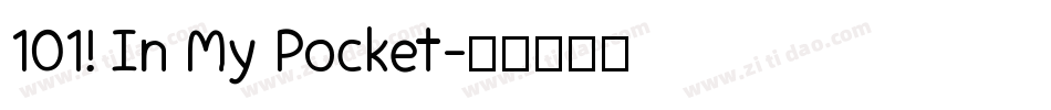 101! In My Pocket字体转换